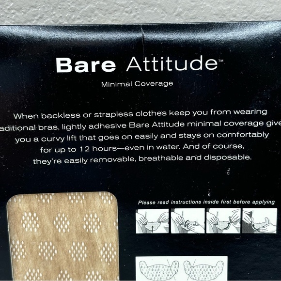 Victoria’s Secret Bare Attitude 12 hr Curvy Lift Stick On Bra C Cup 6 Sets READ - Picture 3 of 6